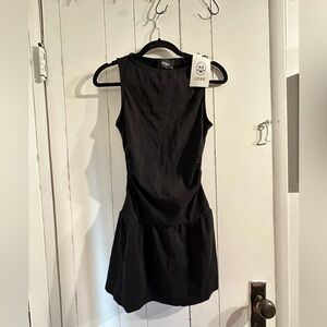 CIDER NWT Classic Black COTTON Mini Dress